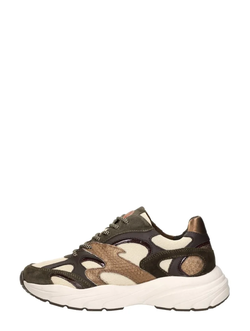 Sub55 Sneakers Laag, lage sneakers voor dames in groen, foto 1 van 4