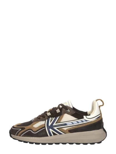 Kaotiko Vancoouver Tech, lage sneakers voor heren in donkerbruin, foto 1 van 4
