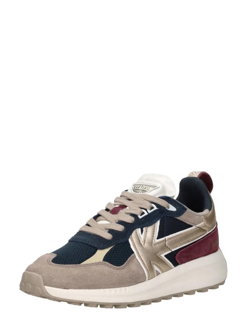 Kaotiko Detroit Glam, lage sneakers voor dames in taupe, foto 2 van 2