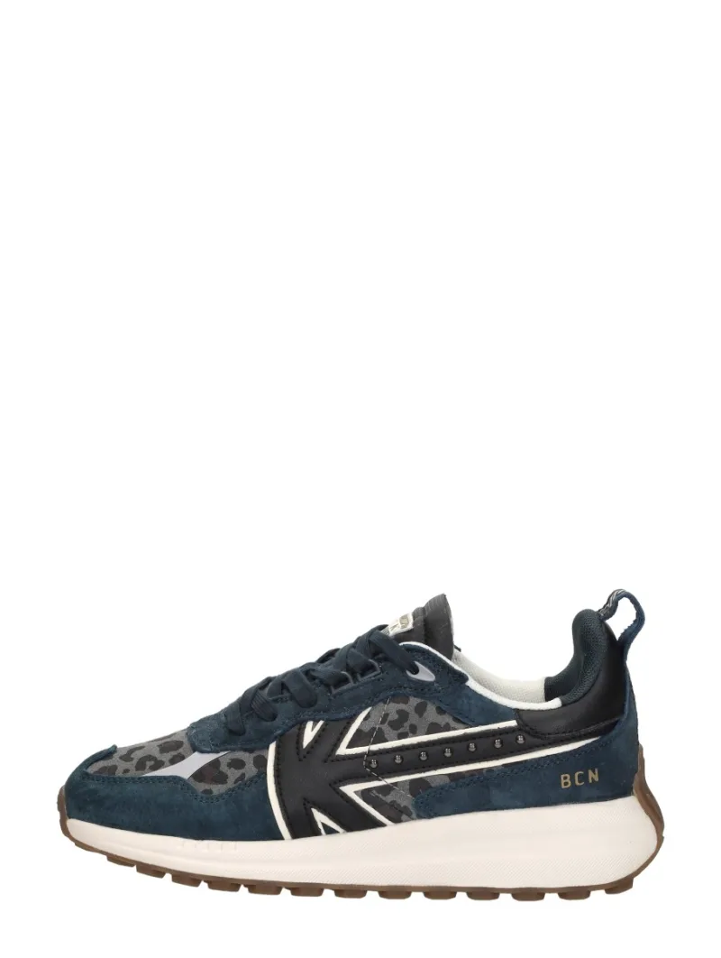 Kaotiko Detroit Glam, lage sneakers voor dames in blauw