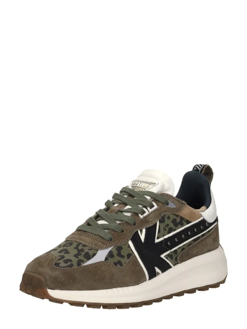 Kaotiko Detroit Glam, lage sneakers voor dames in groen, foto 2 van 2