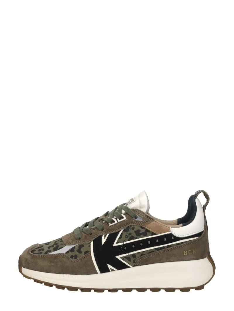 Kaotiko Detroit Glam, lage sneakers voor dames in groen