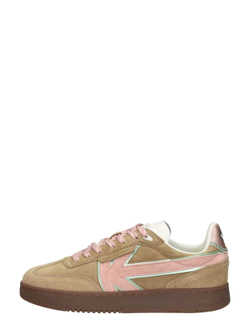 Kaotiko Boston V, lage sneakers voor dames in cognac