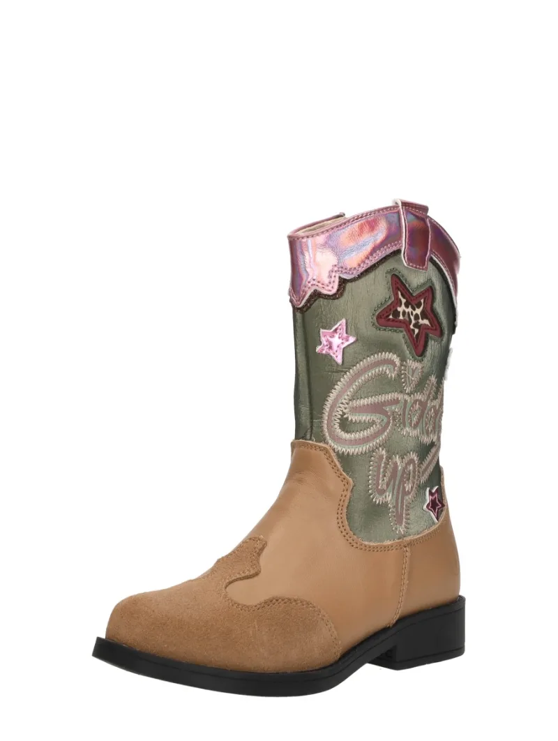 Shoesme Lange Laarzen, enkellaarsjes & boots voor meisjes in cognac, foto 2 van 2