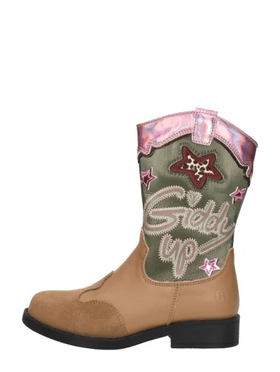 Shoesme Lange Laarzen, enkellaarsjes & boots voor meisjes in cognac, foto 1 van 4