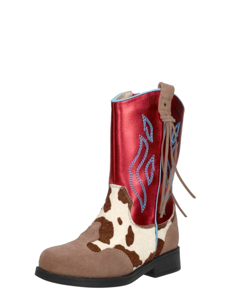 Shoesme Veterschoen hoog, enkellaarsjes & boots voor meisjes in cognac, foto 2 van 2