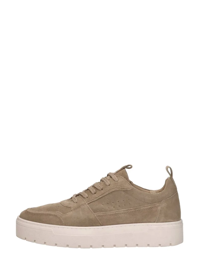 Sub55 Sneakers Laag, lage veterschoenen voor heren in beige