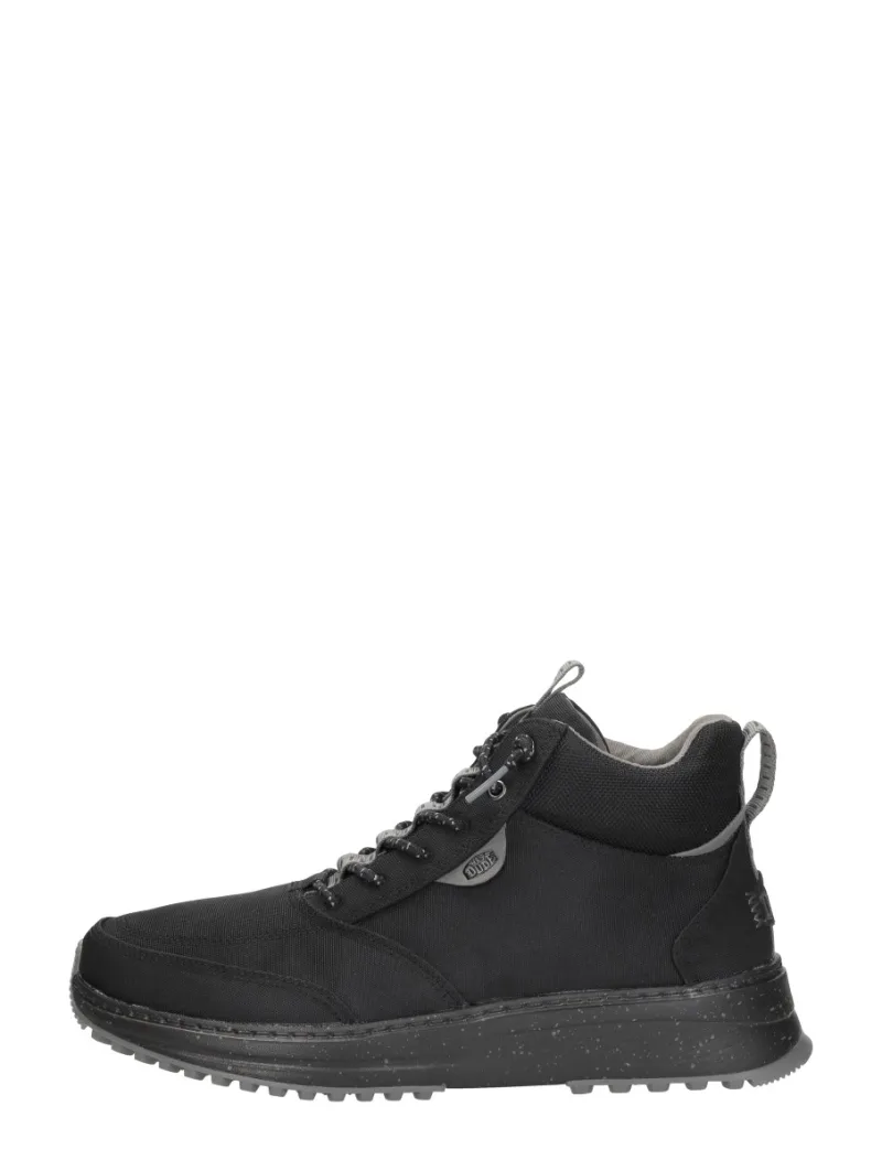 Hey Dude Tahoe Nylon, hoge veterschoenen voor heren in zwart