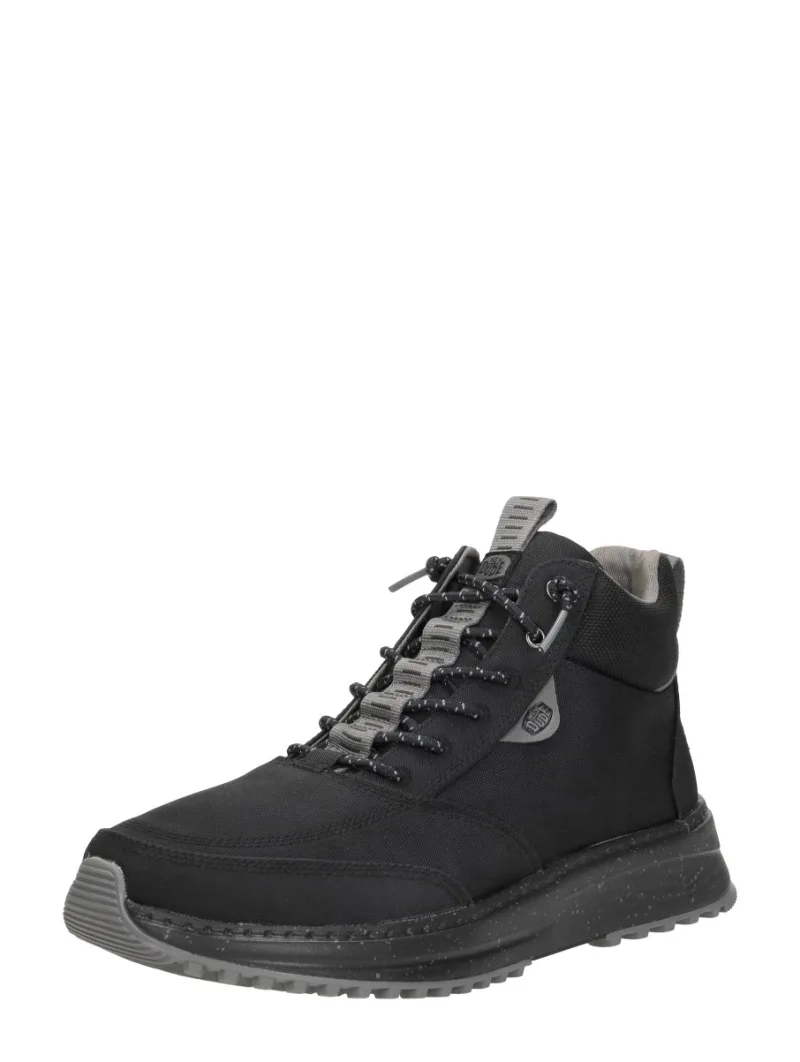 Hey Dude Tahoe Nylon, hoge veterschoenen voor heren in zwart, foto 2 van 2