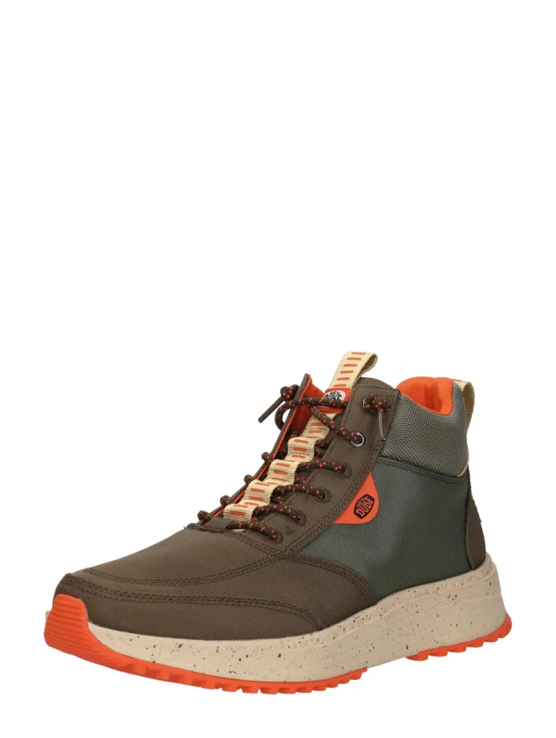 Hey Dude Tahoe Nylon, hoge veterschoenen voor heren in groen, foto 2 van 2
