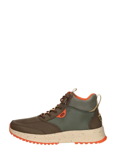 Hey Dude Tahoe Nylon, hoge veterschoenen voor heren in groen, foto 1 van 4
