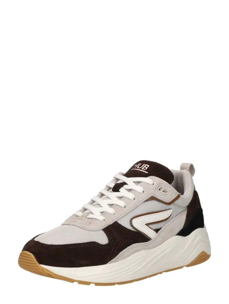 Hub Glide, lage sneakers voor heren in donkerbruin, foto 2 van 2