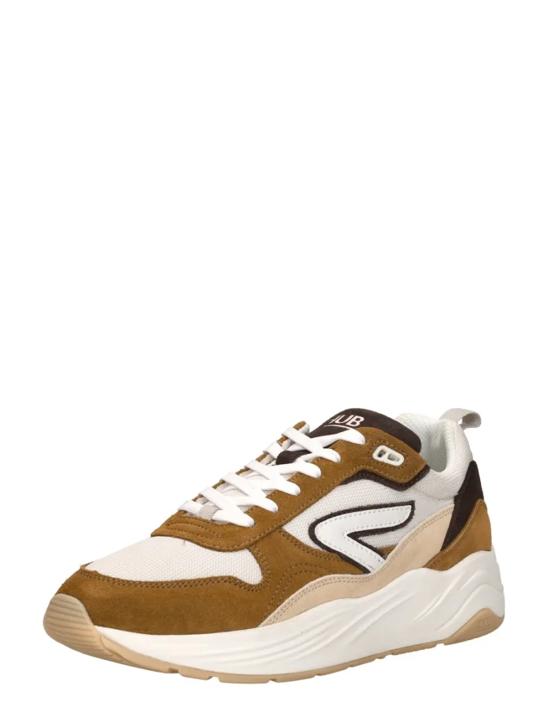 Hub Glide, lage sneakers voor heren in cognac, foto 2 van 2