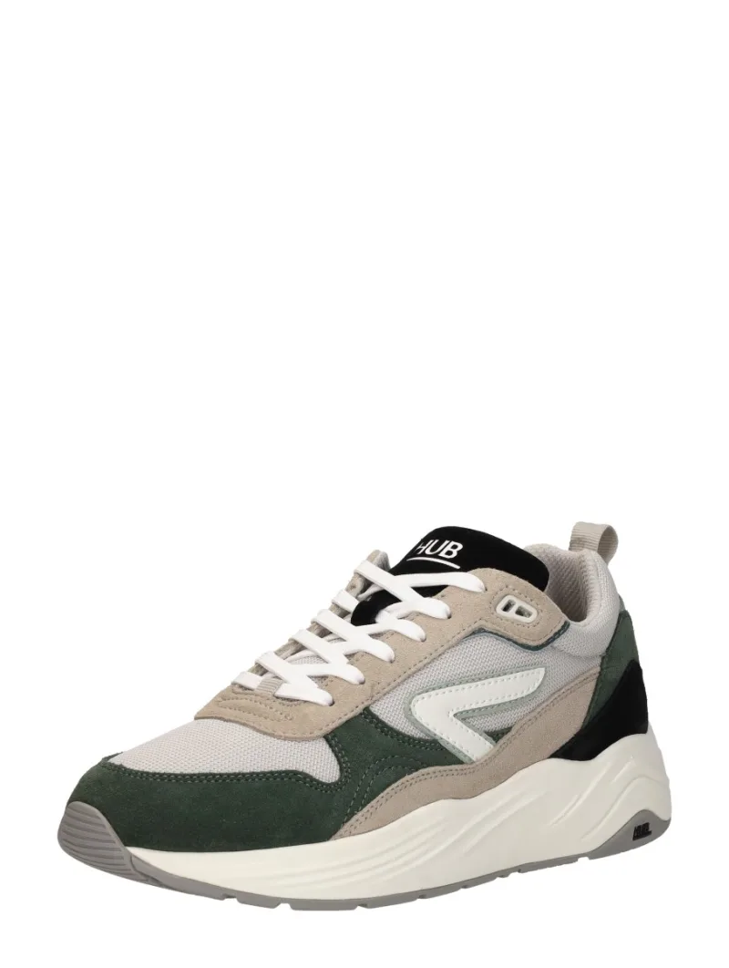 Hub Glide, lage sneakers voor heren in groen, foto 2 van 2