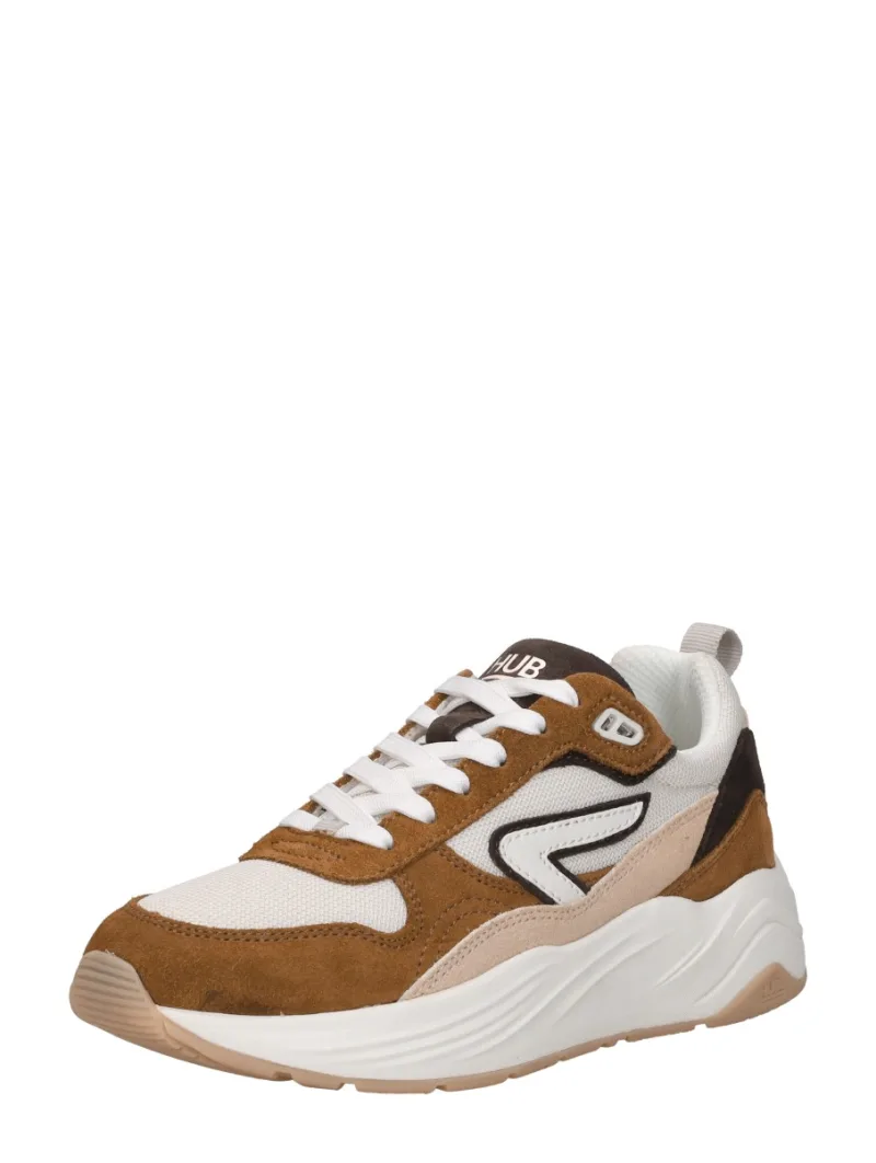 Hub Glide, lage sneakers voor dames in cognac, foto 2 van 2