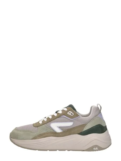Hub Glide, lage sneakers voor dames in taupe, foto 1 van 4