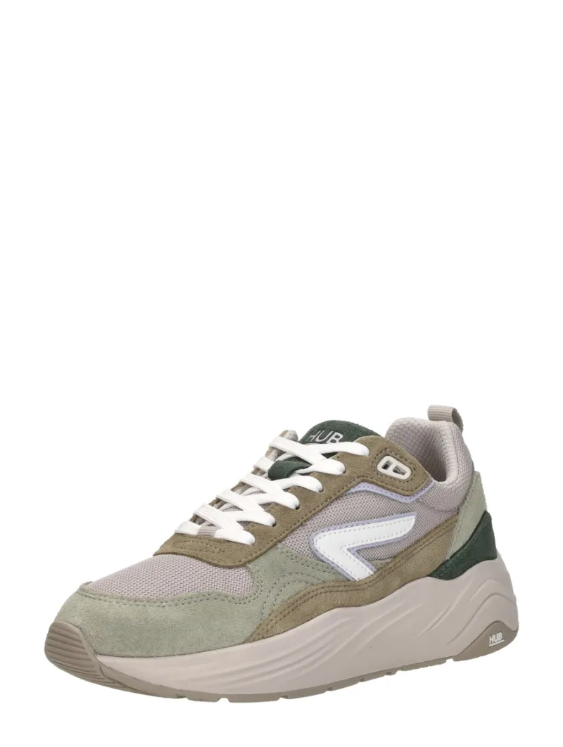 Hub Glide, lage sneakers voor dames in taupe, foto 2 van 2