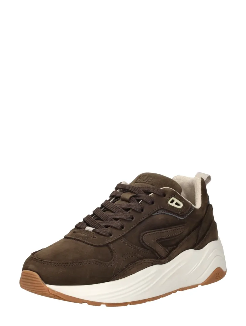 Hub Glide, lage sneakers voor dames in donkerbruin, foto 2 van 2