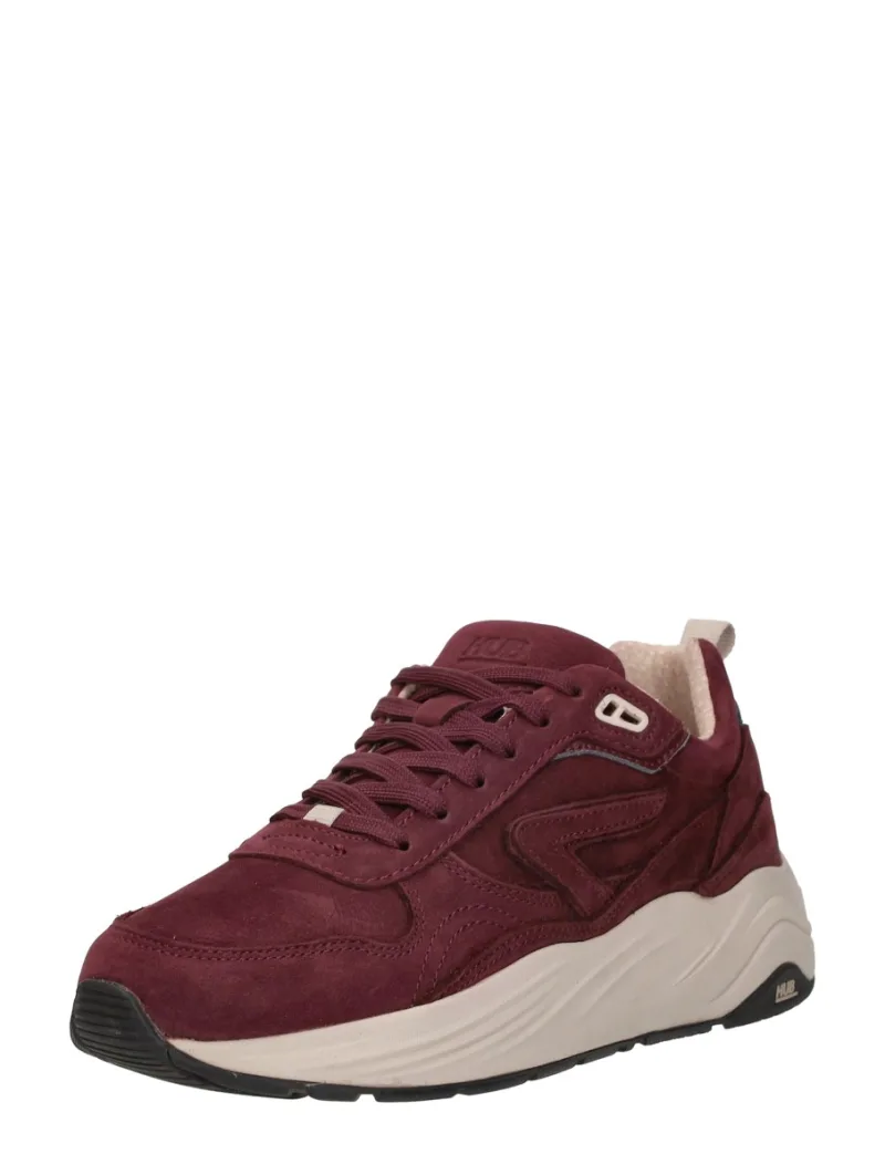 Hub Glide, lage sneakers voor dames in bordeaux, foto 2 van 2