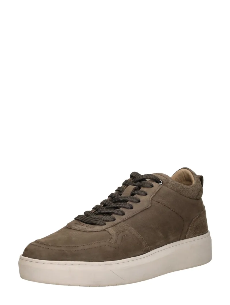 Sub55 Sneakers Laag middel bruin, lage veterschoenen voor heren in middelbruin, foto 2 van 2