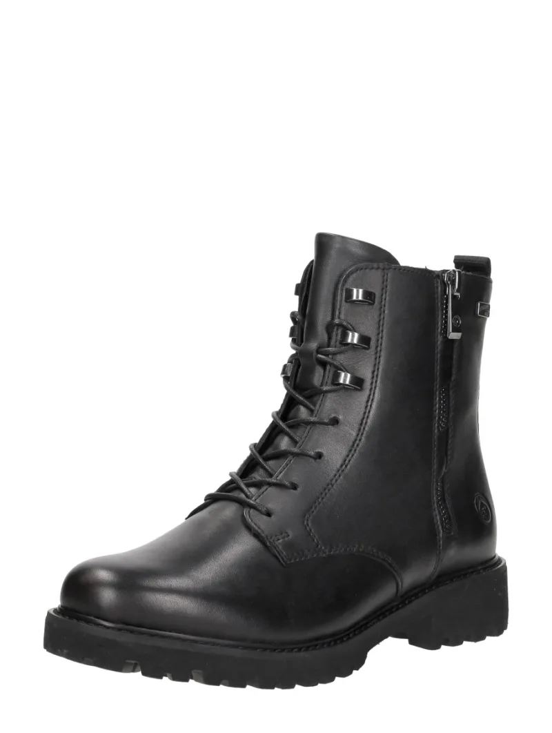 Remonte Veterschoenen Hoog, hoge veterschoenen voor dames in zwart, foto 2 van 2
