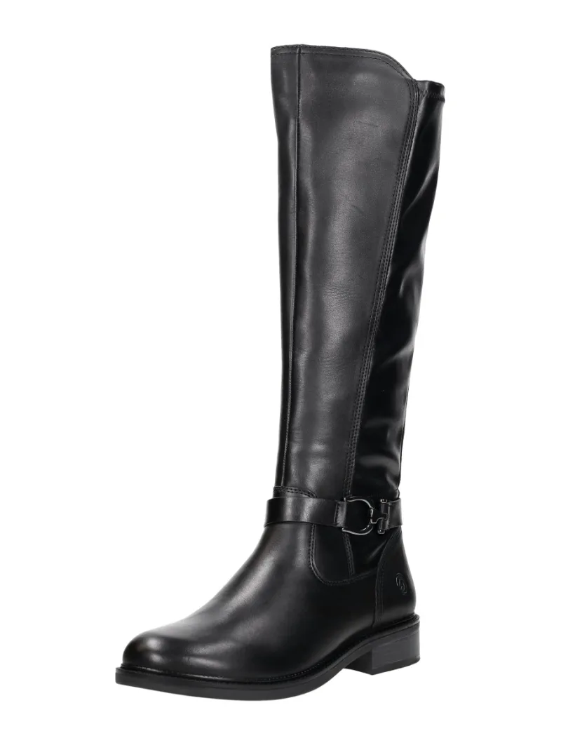 Remonte Lange Laarzen, lange laarzen voor dames in zwart, foto 2 van 2