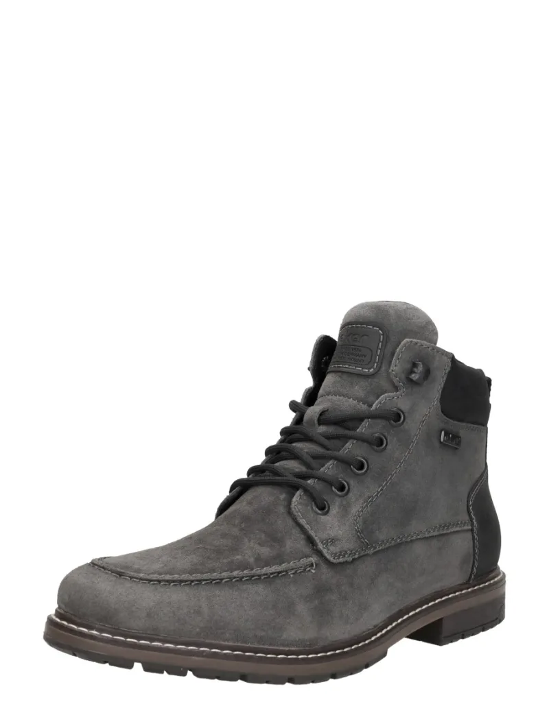 Rieker Veterschoenen Hoog, hoge veterschoenen voor heren in donkergrijs, foto 2 van 2