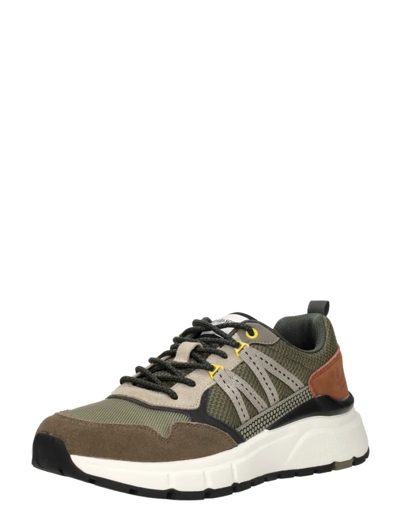 Lyle & Scott Lennox, lage sneakers voor heren in taupe, foto 2 van 2