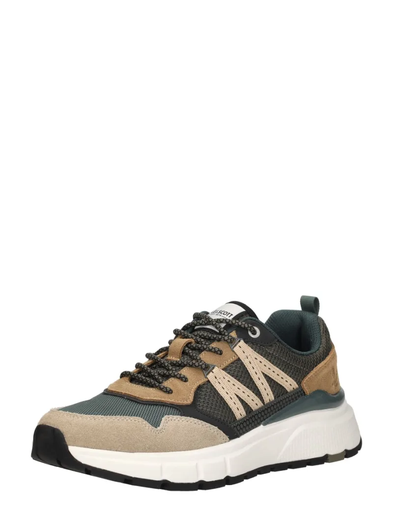 Lyle & Scott Lennox, lage sneakers voor heren in beige, foto 2 van 2