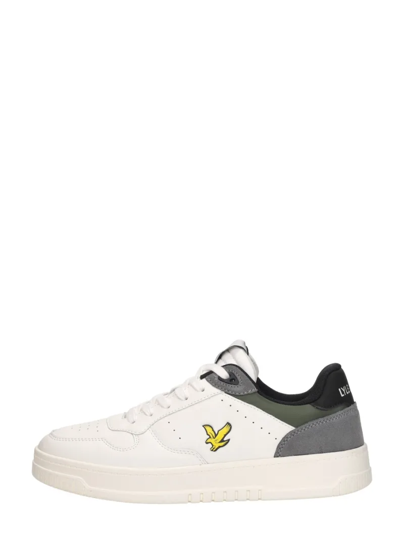 Lyle & Scott Culcros, lage sneakers voor heren in gebroken wit