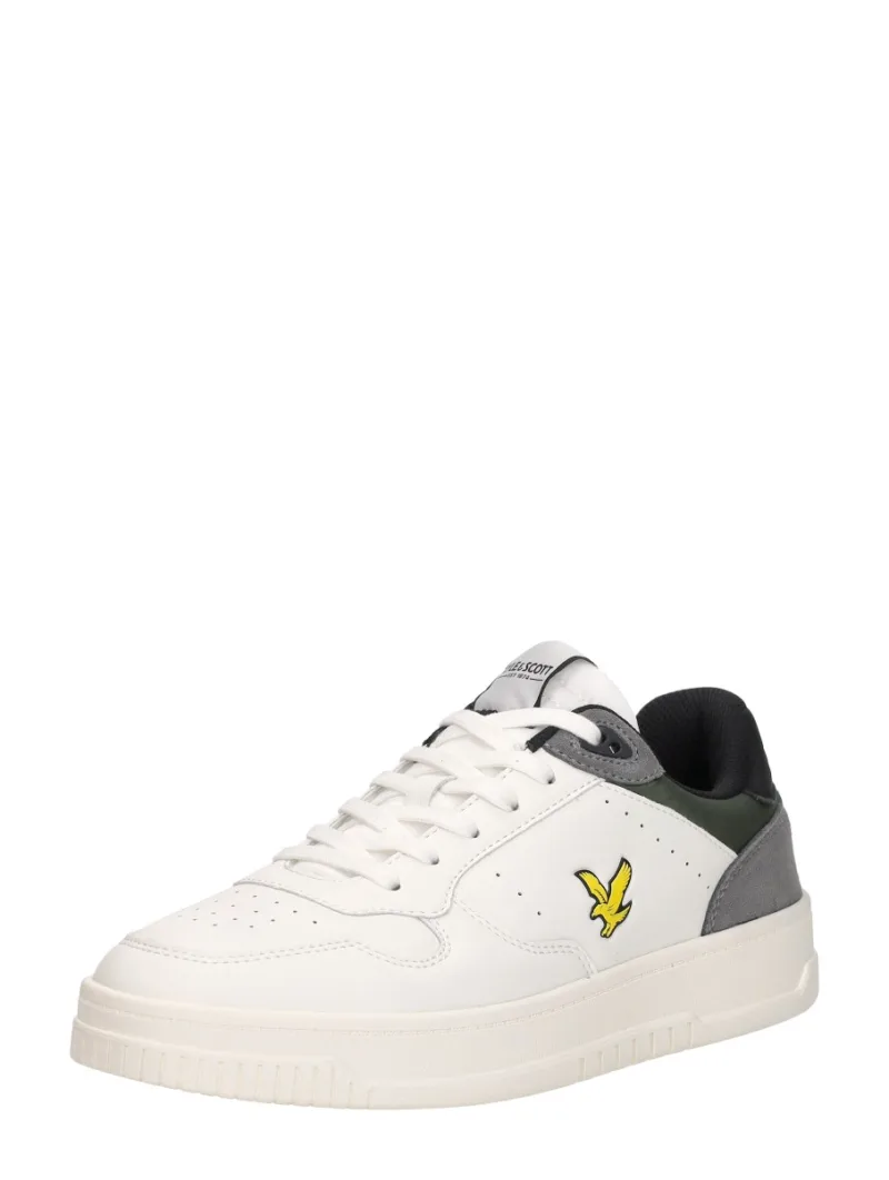 Lyle & Scott Culcros, lage sneakers voor heren in gebroken wit, foto 2 van 2