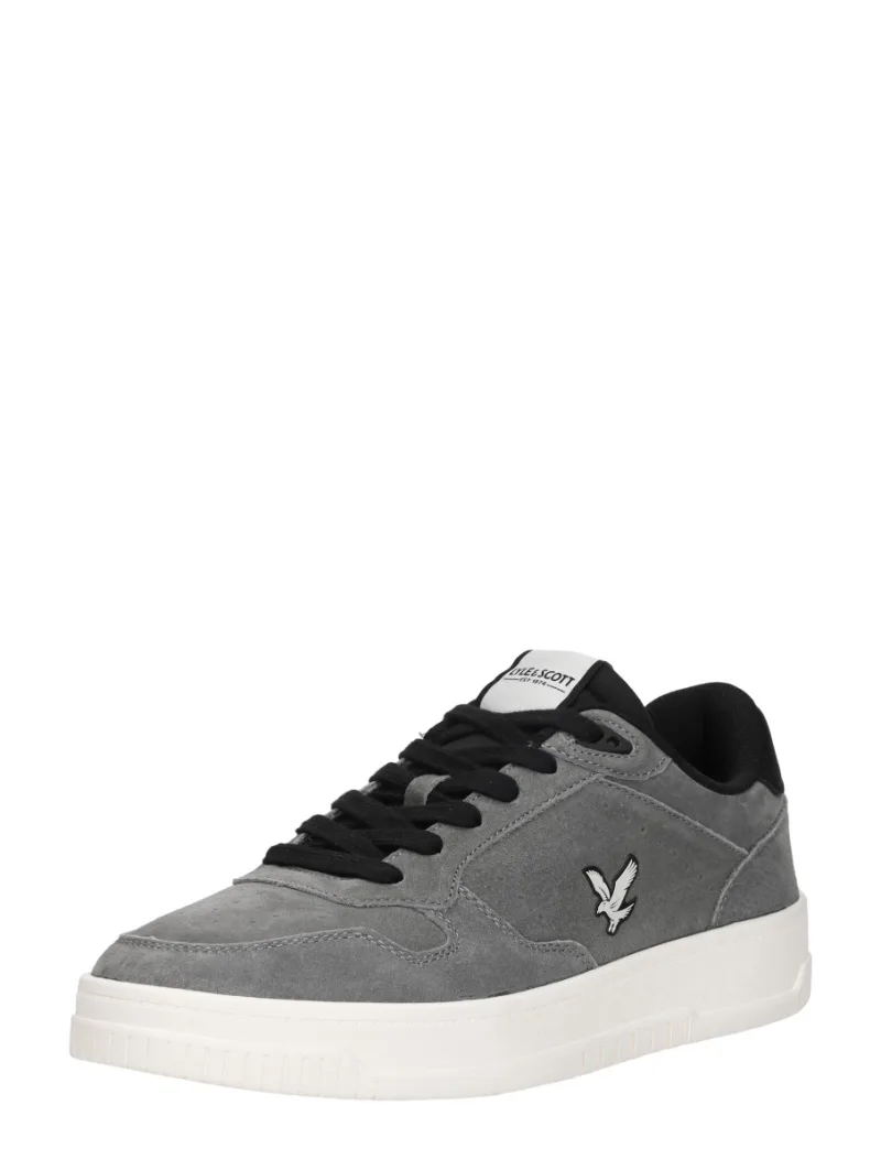 Lyle & Scott Culcros, lage sneakers voor heren in grijs, foto 2 van 2