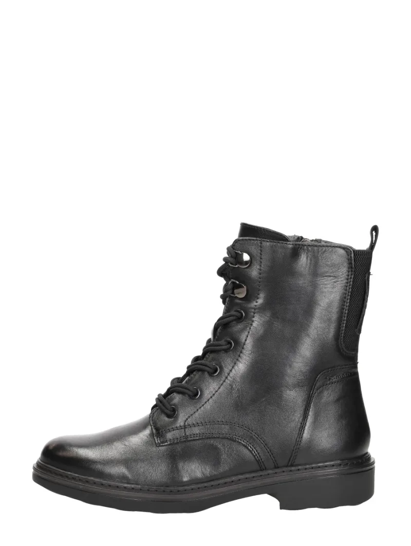 Tamaris Wide Fit Veterschoenen Hoog, hoge veterschoenen voor dames in zwart