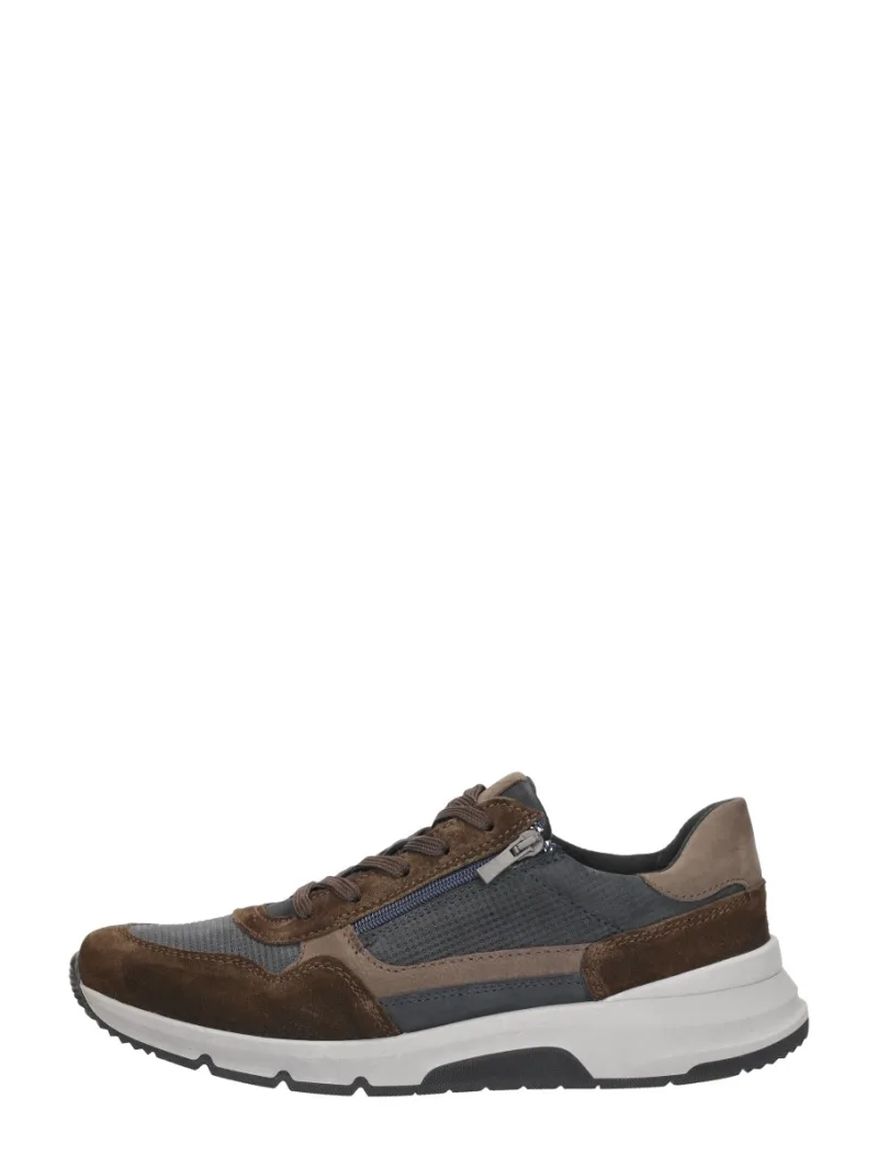 Sub55 Comfort Collection James 07, lage veterschoenen voor heren in blauw