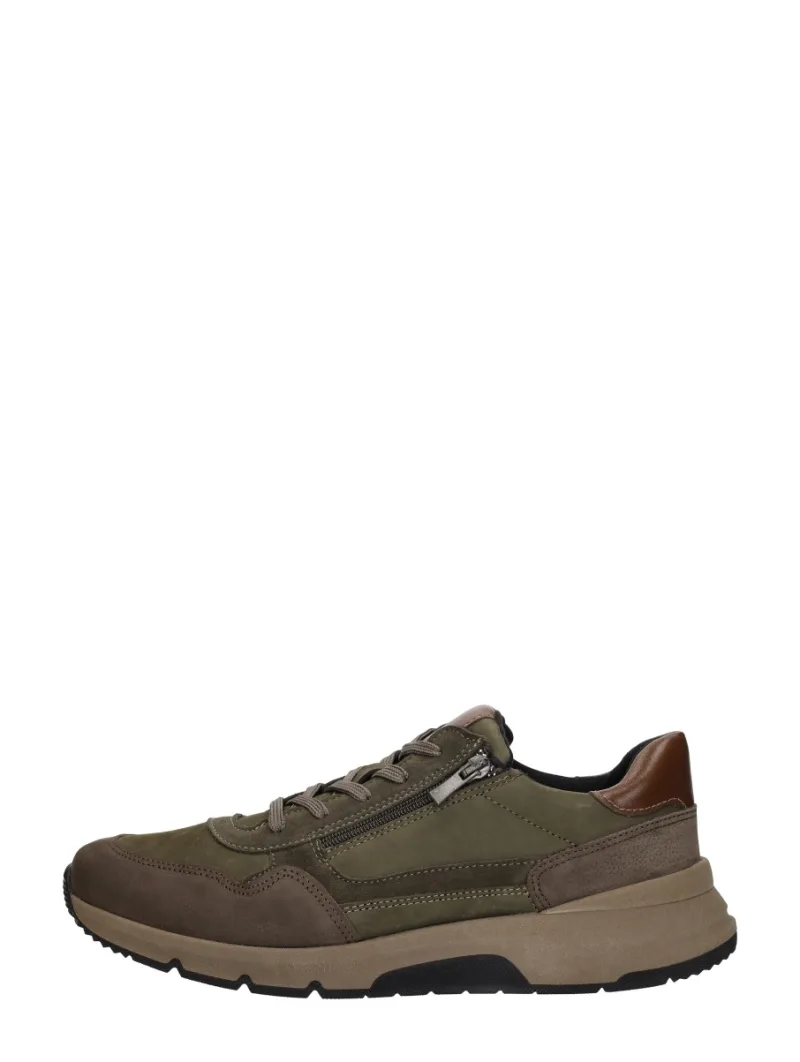 Sub55 Comfort Collection James 07, lage veterschoenen voor heren in groen
