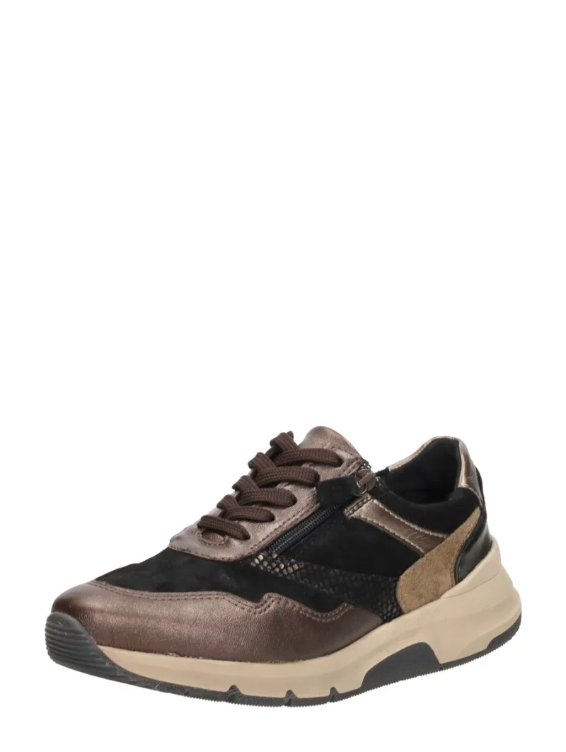 Sub55 Comfort Collection Jasmin 07, lage veterschoenen voor dames in brons, foto 2 van 2