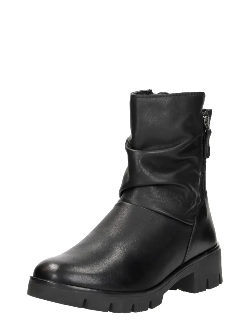 Sub55 Comfort Collection Molly 04, enkellaarsjes plat voor dames in zwart, foto 2 van 2