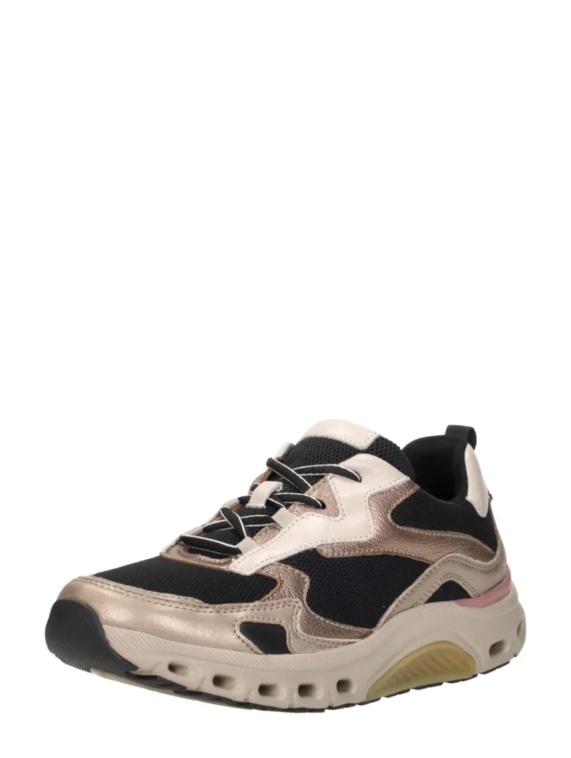 Gabor Sneakers Laag, lage veterschoenen voor dames in zwart, foto 2 van 2