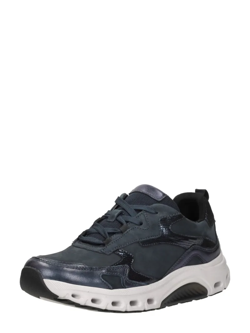 Gabor Sneakers Laag, lage veterschoenen voor dames in blauw, foto 2 van 2
