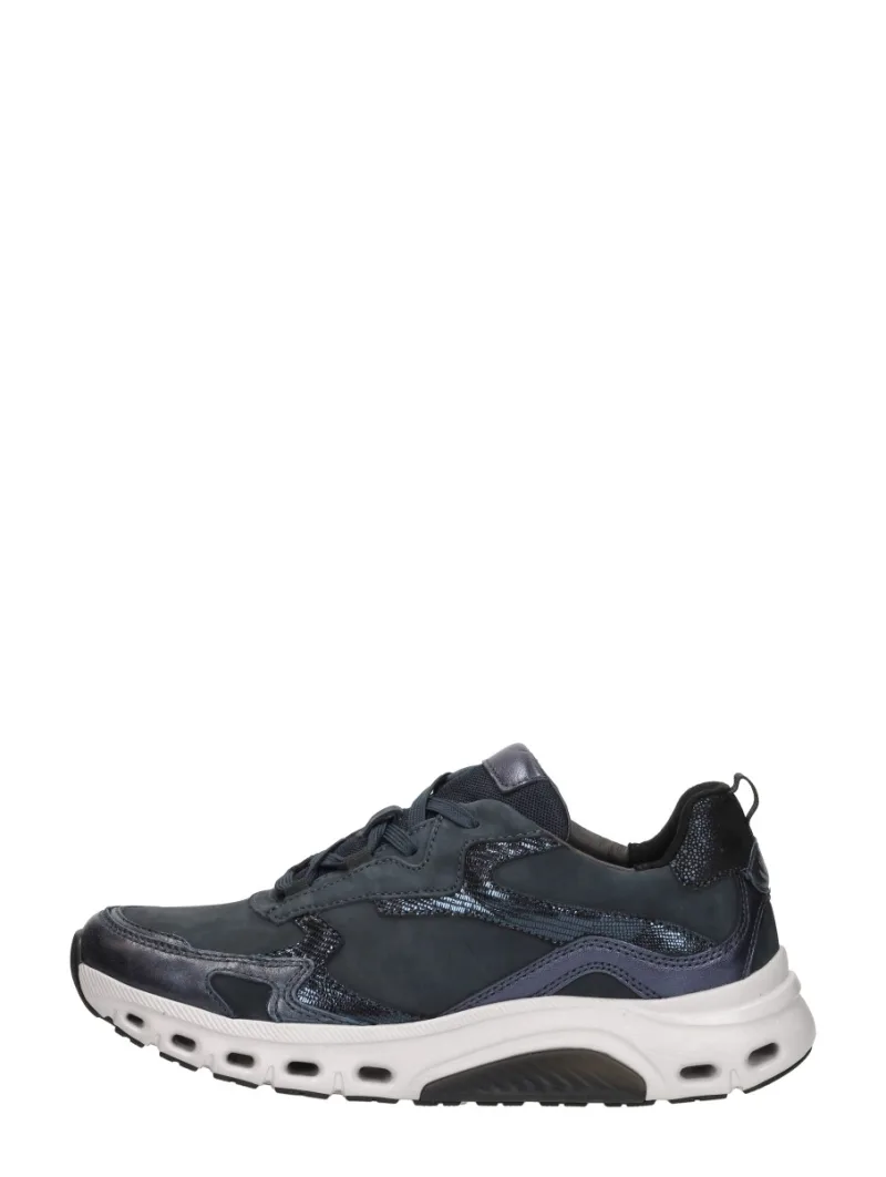 Gabor Sneakers Laag, lage veterschoenen voor dames in blauw, foto 1 van 4