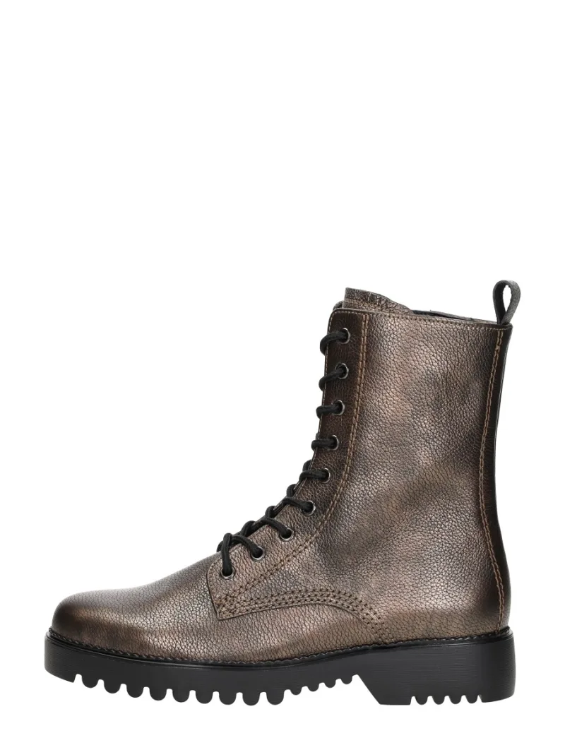 Gabor Veterschoenen Hoog, hoge veterschoenen voor dames in brons, foto 1 van 4