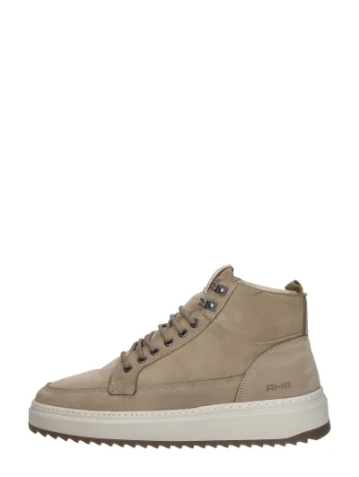 Rehab Rafa Nub, hoge veterschoenen voor heren in taupe, foto 1 van 4