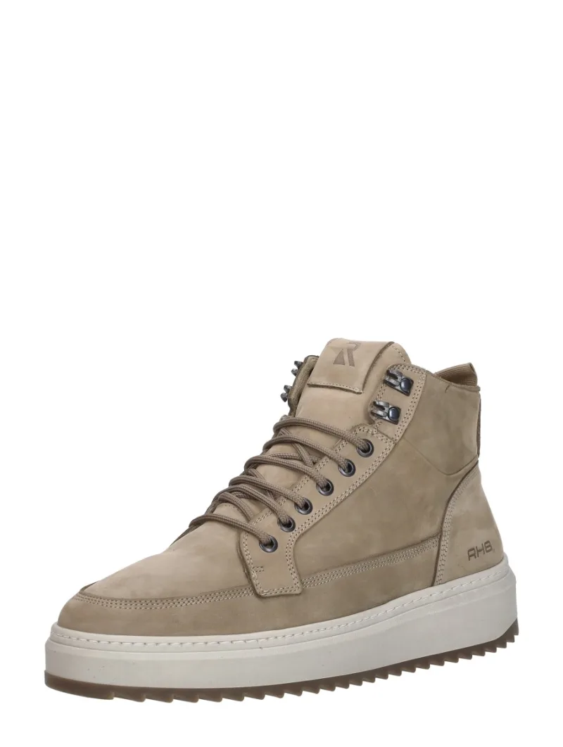 Rehab Rafa Nub, hoge veterschoenen voor heren in taupe, foto 2 van 2