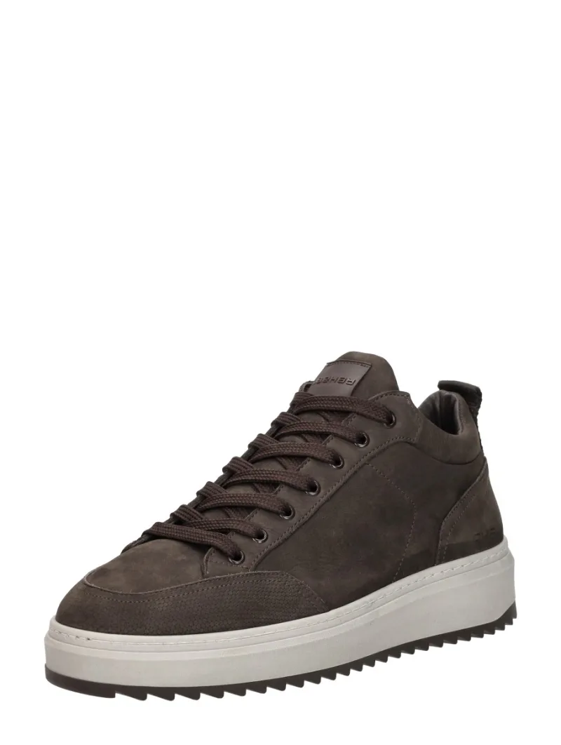 Rehab Russel Nub, lage sneakers voor heren in donkerbruin, foto 2 van 2