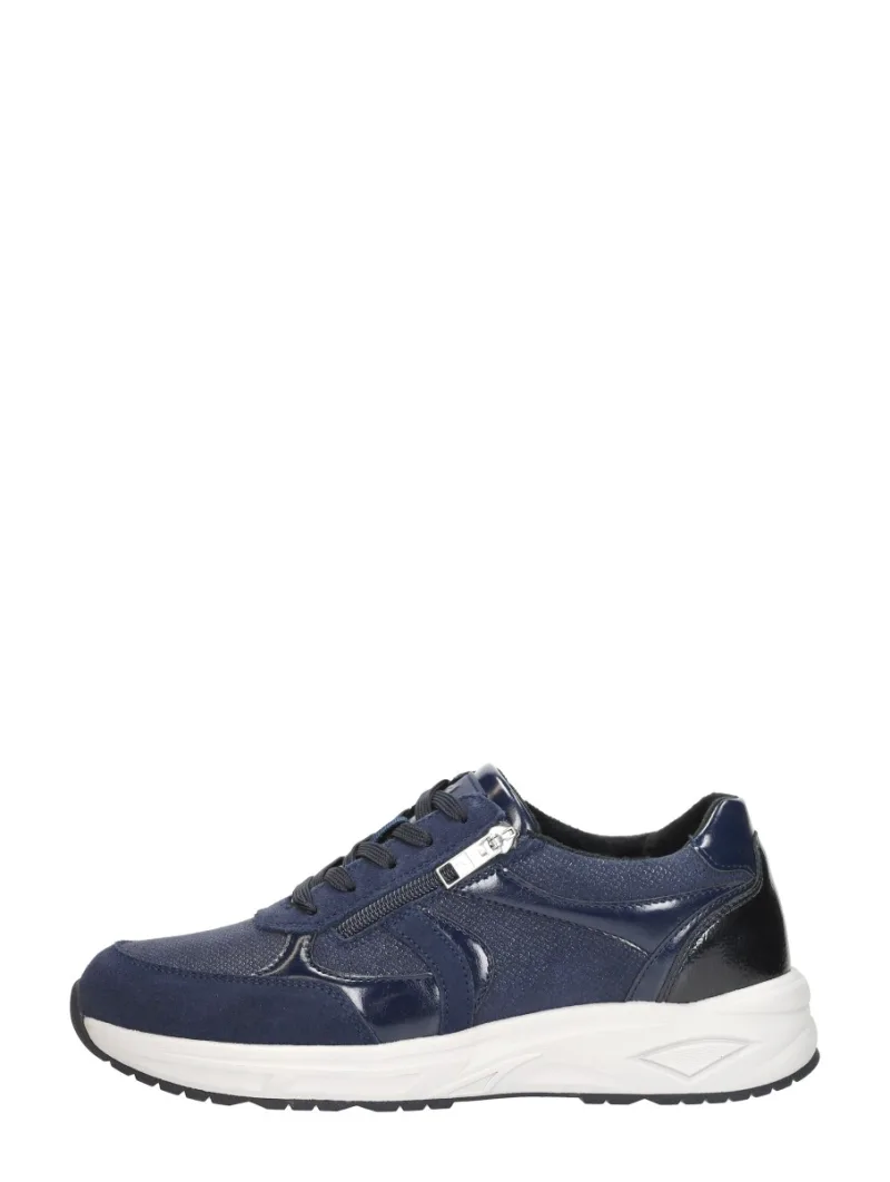 Waldläufer H-Jill, lage veterschoenen voor dames in blauw, foto 1 van 4