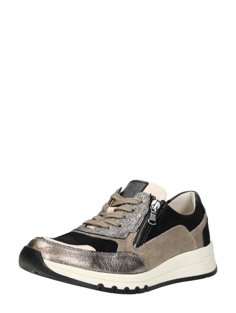 Waldläufer H-April, lage veterschoenen voor dames in zwart, foto 2 van 2