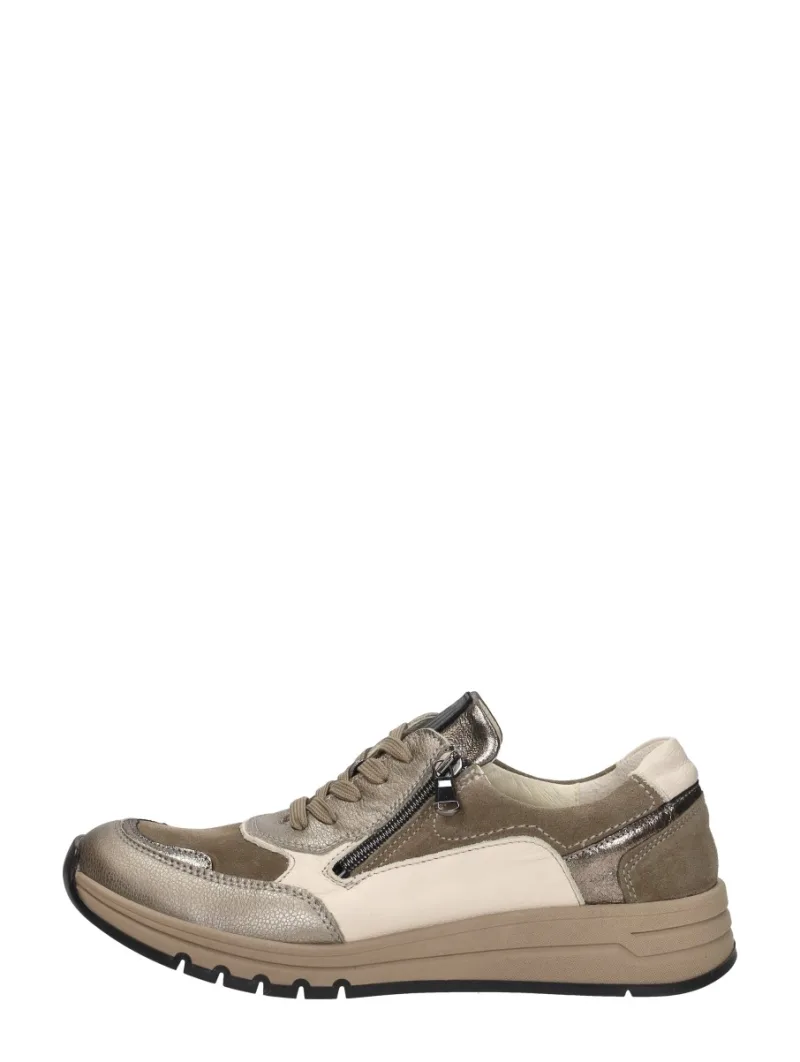 Waldläufer H-April, lage veterschoenen voor dames in taupe, foto 1 van 4