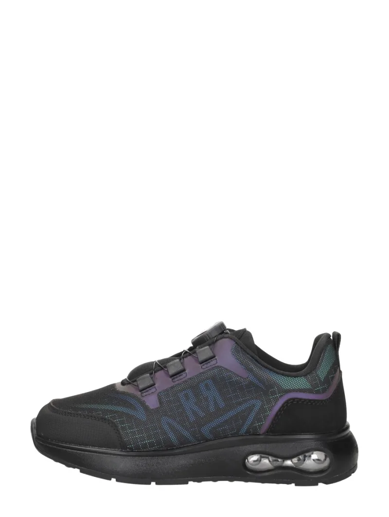 Red Rag Speedlace, lage sneakers voor jongens in zwart