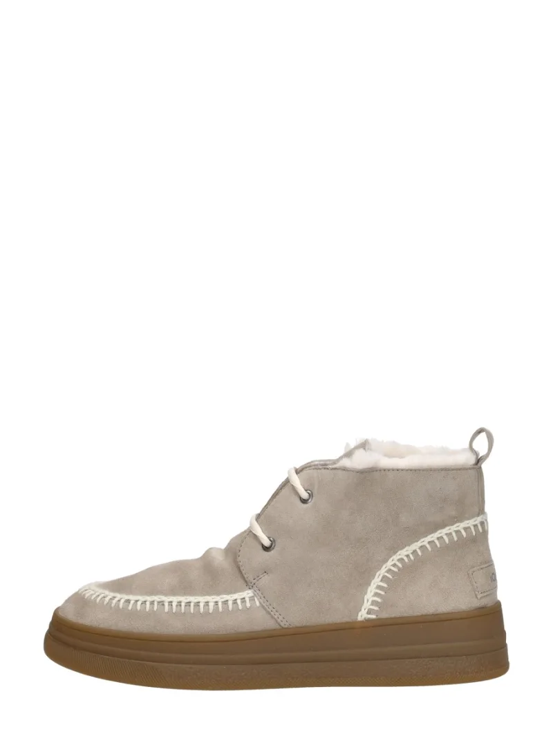 Iqonic Chill 2, hoge veterschoenen voor dames in taupe