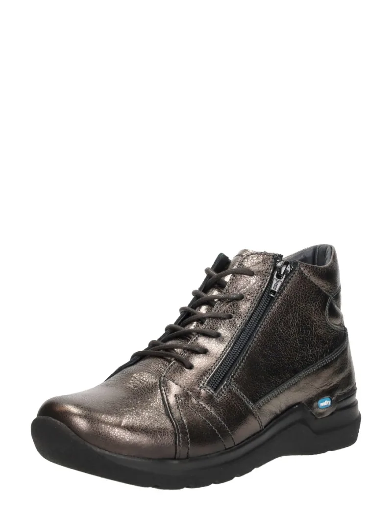 Wolky Why, hoge veterschoenen voor dames in brons, foto 2 van 2
